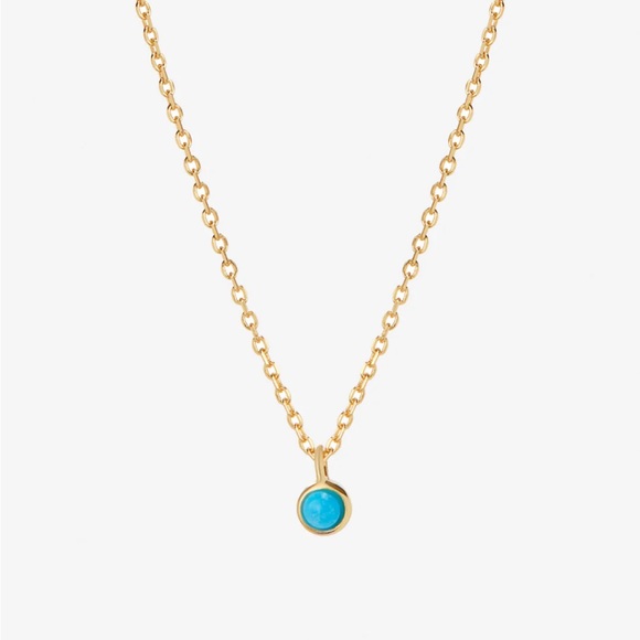 Ana Luisa Marnie Turquoise Pendant Necklace – Gold - Picture 1 of 6